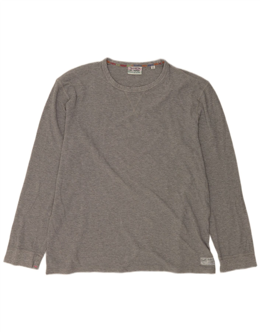 SCOTCH & SODA Muška majica dugih rukava 2XL, sivi pamuk