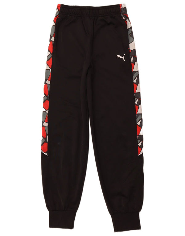 PUMA Trenirka Hlače Joggers 14-15 godina Large Black Geometric