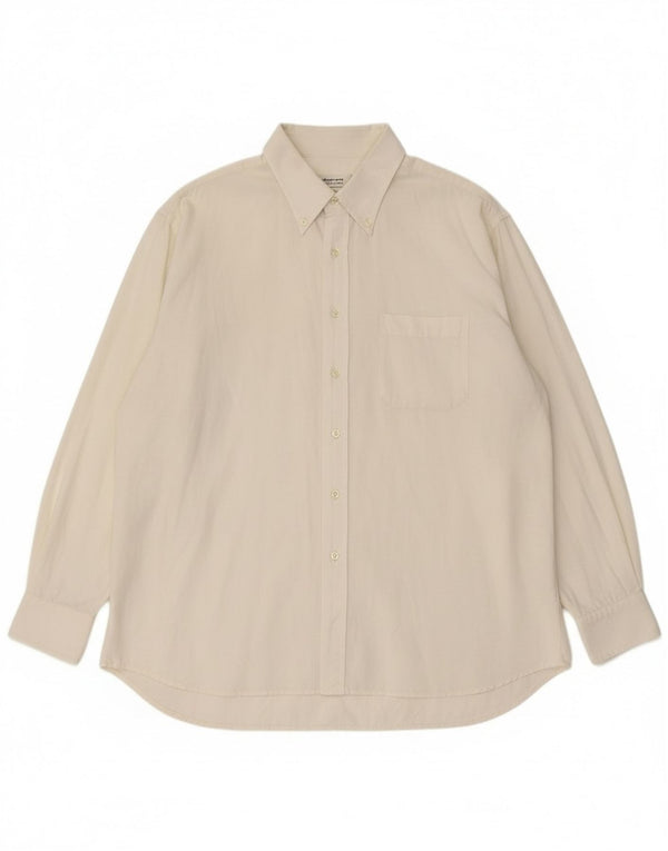 Roccobarocco muška košulja veličina 49 3XL bijeli pamuk