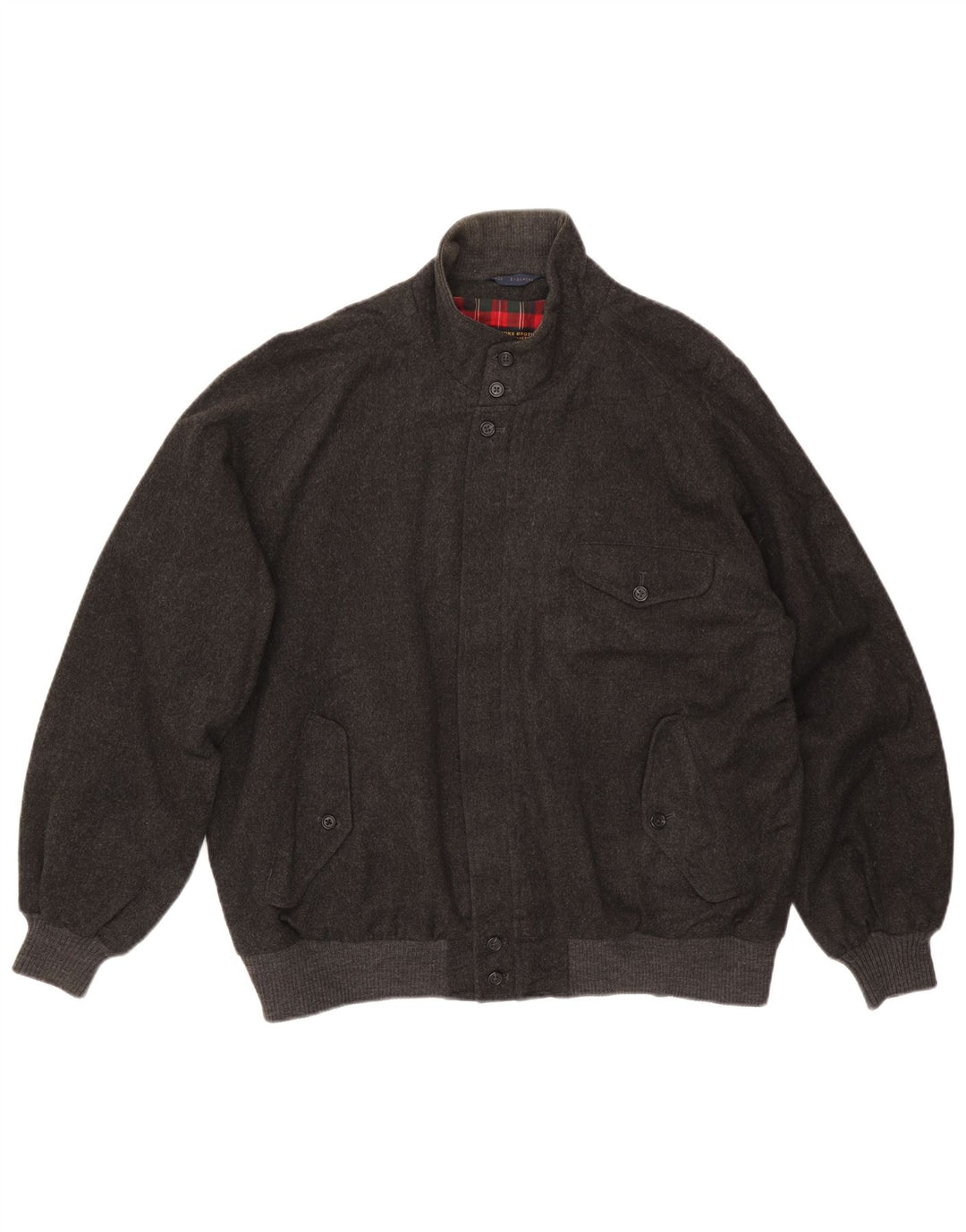 Brooks Brothers muška bomber jakna UK 44 2XL siva vuna