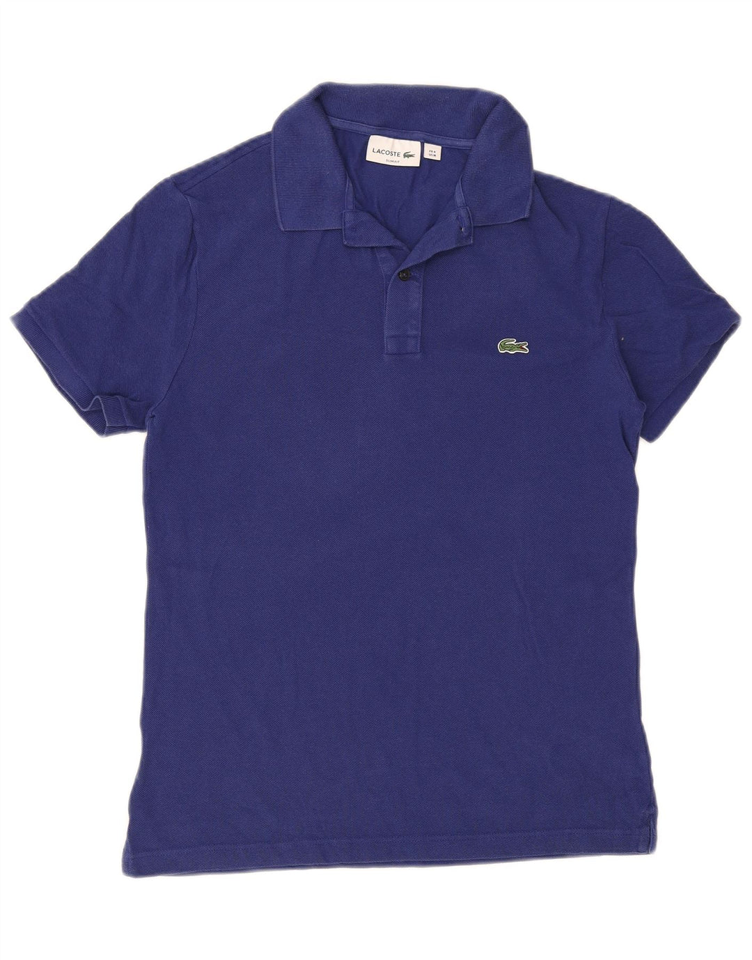 Lacoste muška uska polo majica veličine 4 srednje plavi pamuk