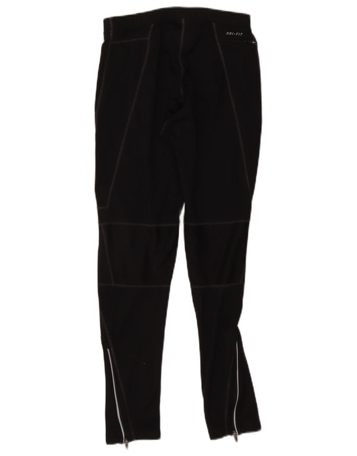 Nike Ženske Dri Fit Leggings UK 12 Srednje crni poliester