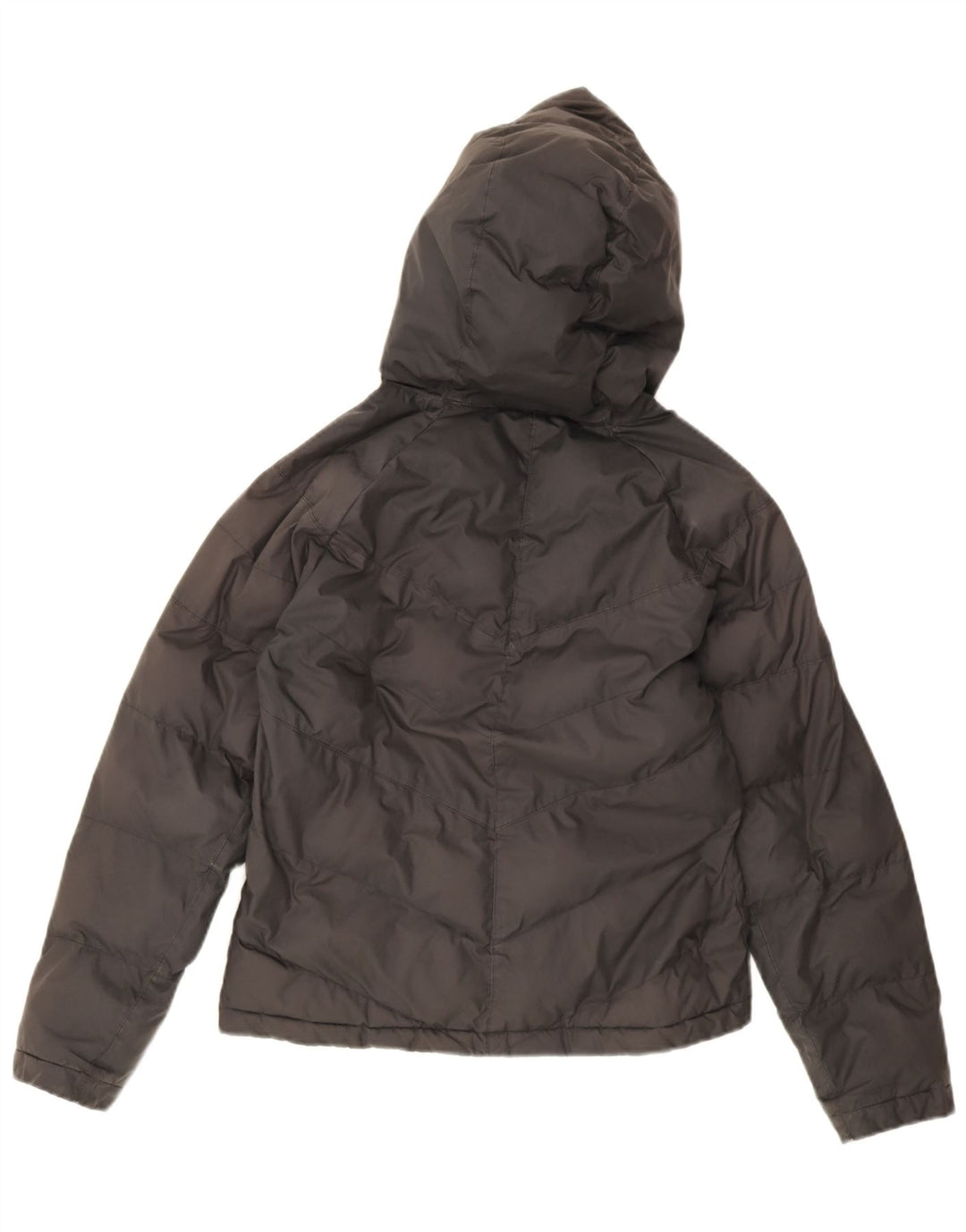 Velika crna poliesterska jakna s kapuljačom za dječake Nike 12-13 godina