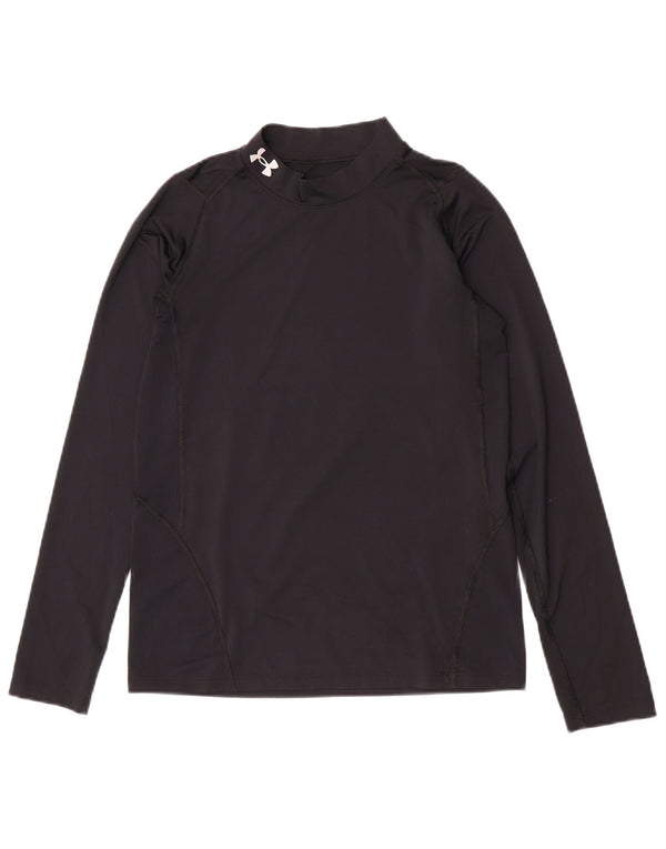 Under Armour Boys Heat Gear Top dugih rukava 13-14 godina XL crna