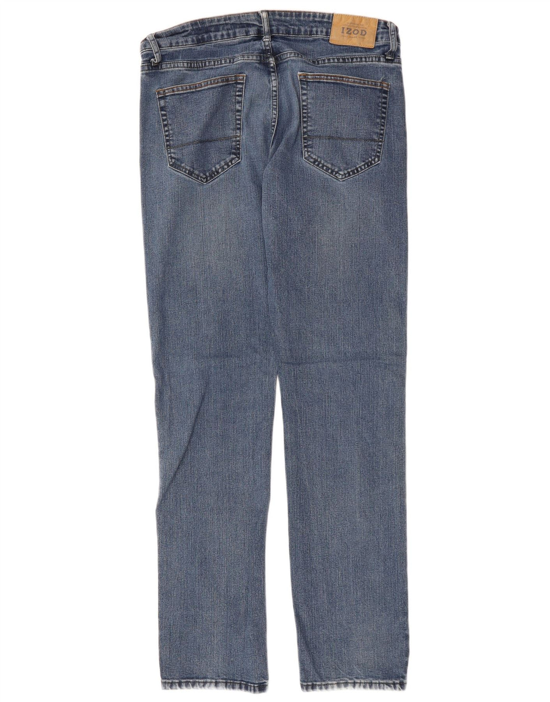 IZOD Muške udobne rastezljive ravne traperice W34 L34 Plavi pamuk