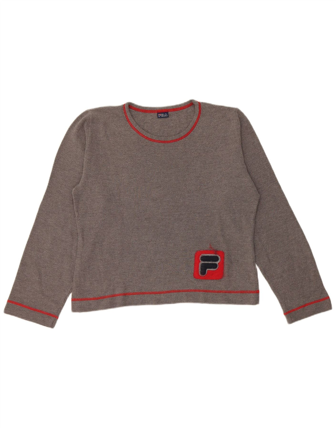 Fila ženska majica dugih rukava s kratkim rukavima UK 16 velika siva