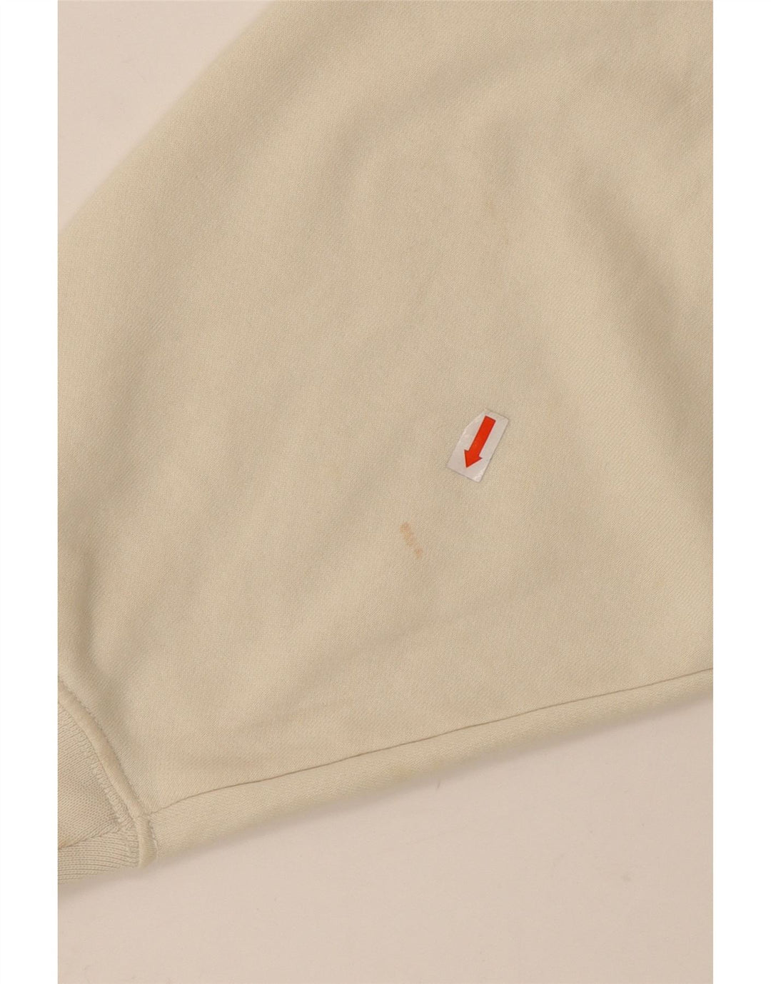 NIKE Ženska kratka prekomjerna majica s kratkim rukavima UK 10 Small Off White Cotton