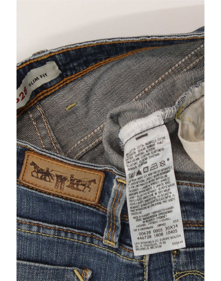 Levi's ženske 628 uske traperice W30 L34 plavi pamuk