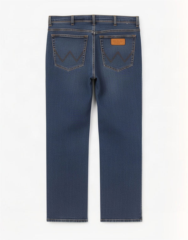 Wrangler Muške Texas Straight Jeans W38 L30 Plavi pamuk