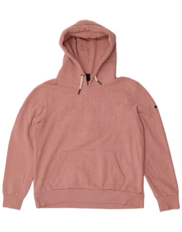 Superdry ženska majica s kapuljačom s kapuljačom UK 16 velika ružičasta