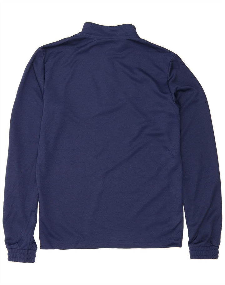 ADIDAS Mens Aeroready Zip Neck Pullover Tracksuit Top Small Navy Blue Vintage Adidas and Second-Hand Adidas from Messina Hembry 