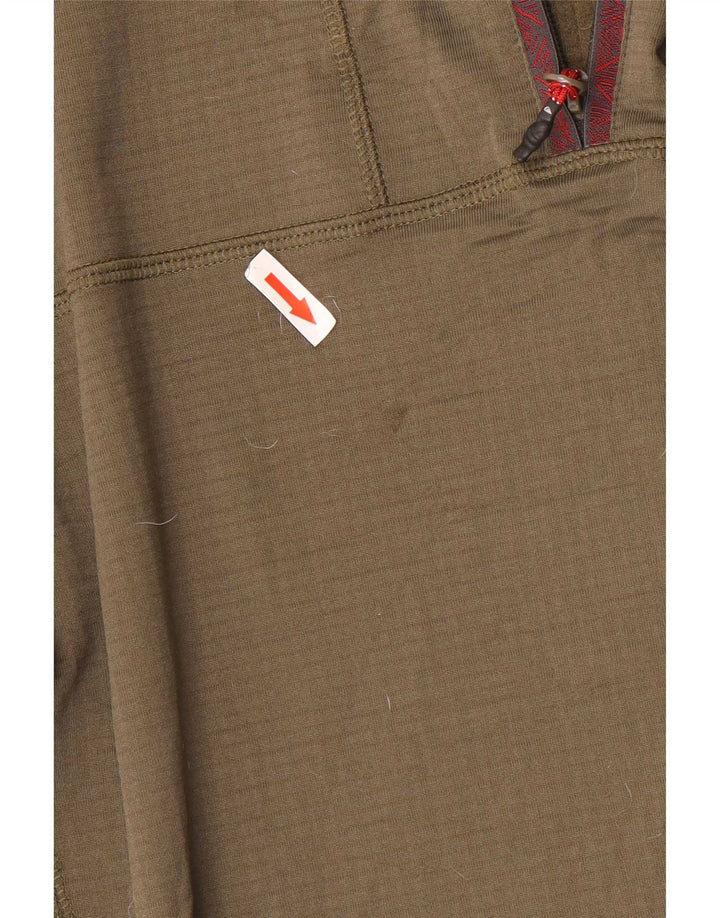 Quiksilver muška majica s kapuljačom na patentni izrez i veliki kaki poliester