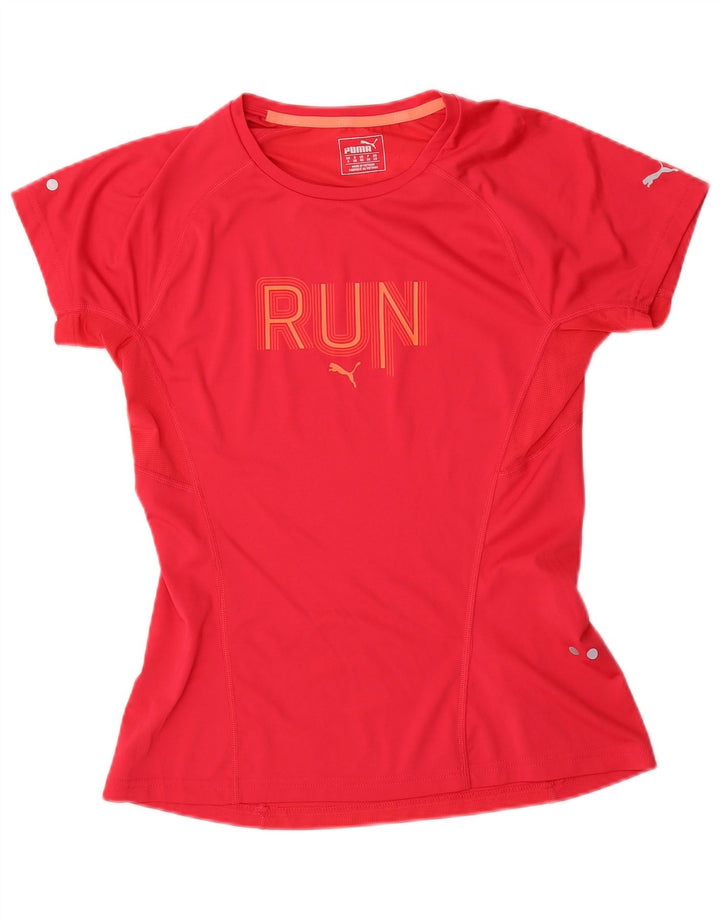 Puma ženska majica kratkih rukava s grafičkim motivima UK 10 Small Red Polyester