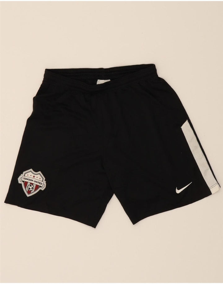 NIKE Mens Dri Fit Sport Shorts Small  Black Colourblock Polyester Vintage Nike and Second-Hand Nike from Messina Hembry 