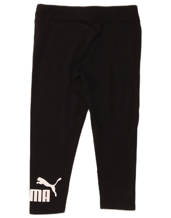 Puma ženske Graphic Capri tajice UK 12 Srednje crni pamuk