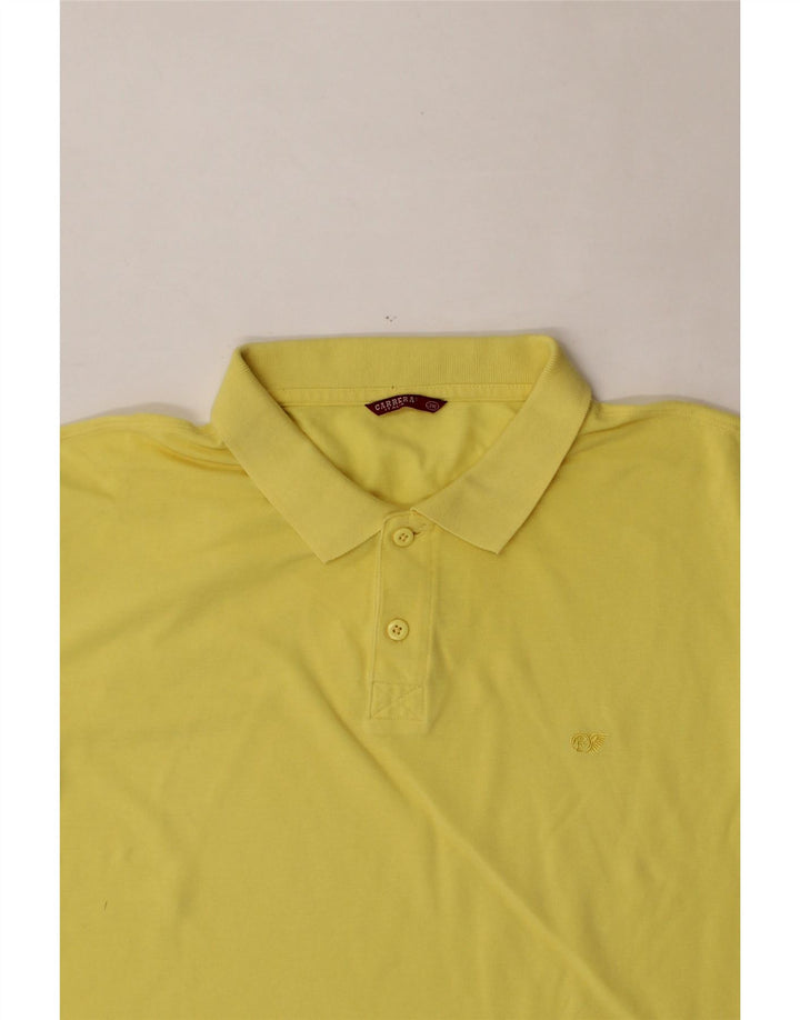 CARRERA Mens Polo Shirt 3XL Yellow Cotton Vintage Carrera and Second-Hand Carrera from Messina Hembry 