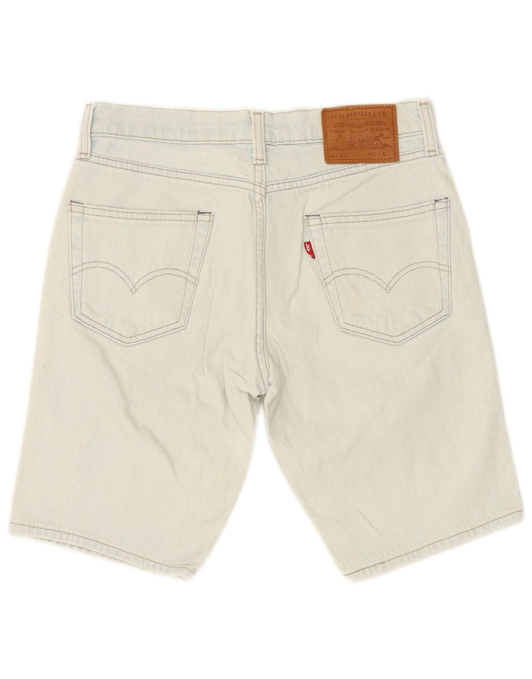LEVI'S Mens 511 Denim Shorts W29 Small Blue Cotton
