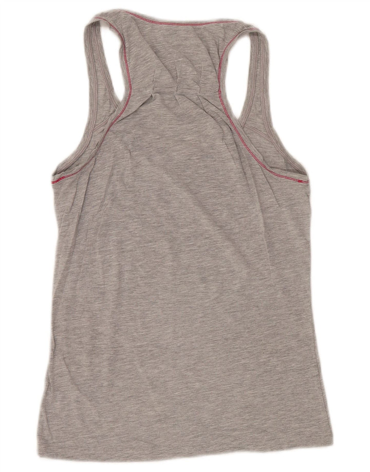 Adidasov ženski grafički prsluk UK 12 Medium Grey Flected