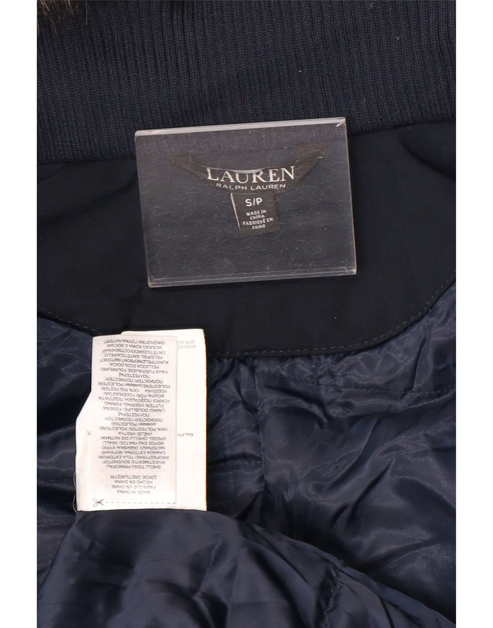 Ženska parka jakna s kapuljačom Ralph Lauren UK 10 Mala tamnoplava poliester