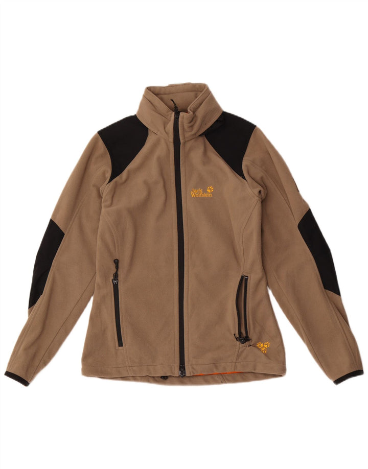 JACK WOLFSKIN Ženska jakna od flisa UK 10 Small Brown Colourblock Poliester