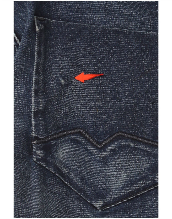 HUGO BOSS Muške ravne traperice W34 L32 tamnoplavi pamuk