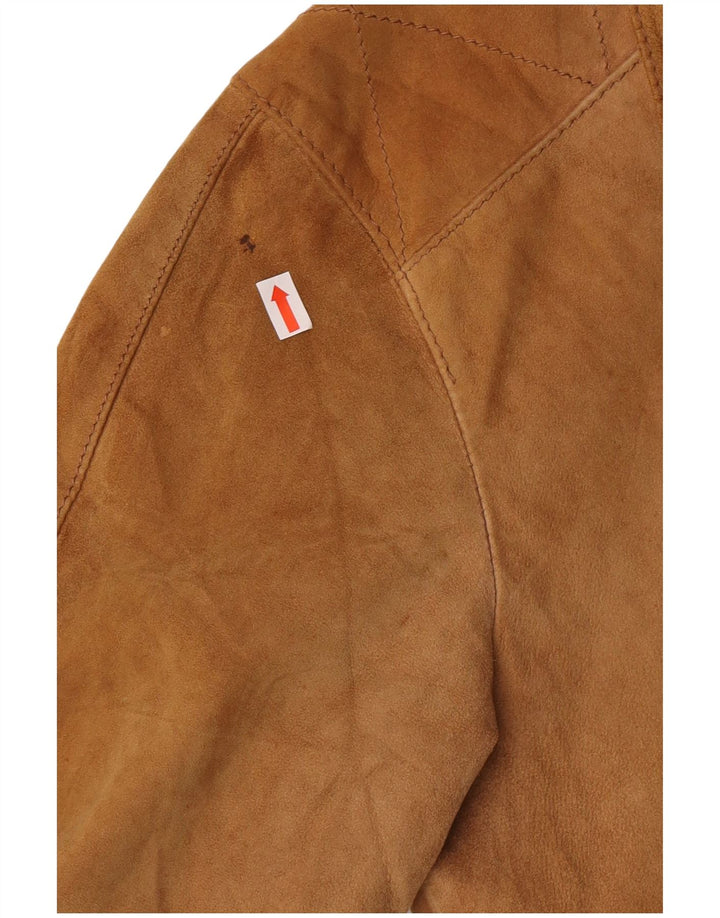 Vintage muška bomber jakna od brušene kože IT 44 XS smeđa