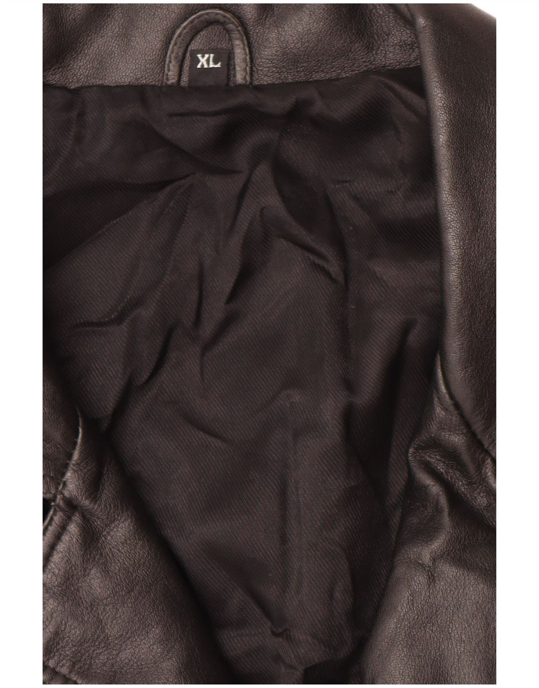 Vintage muška kožna jakna UK 42 XL crna koža