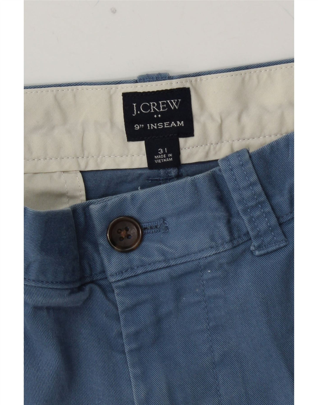 J. CREW Muške chino kratke hlače W31 Srednje plavi pamuk