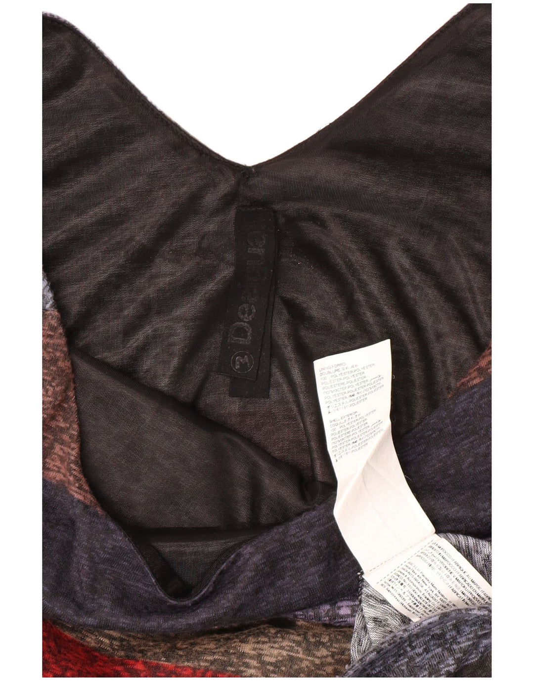 DESIGUAL Ženska plašt haljina 3/4 rukava UK 12 srednje raznobojne pruge