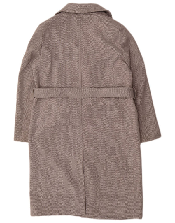 Marks & Spencer ženski kaput UK 14 veliki sivi poliester riblja kost