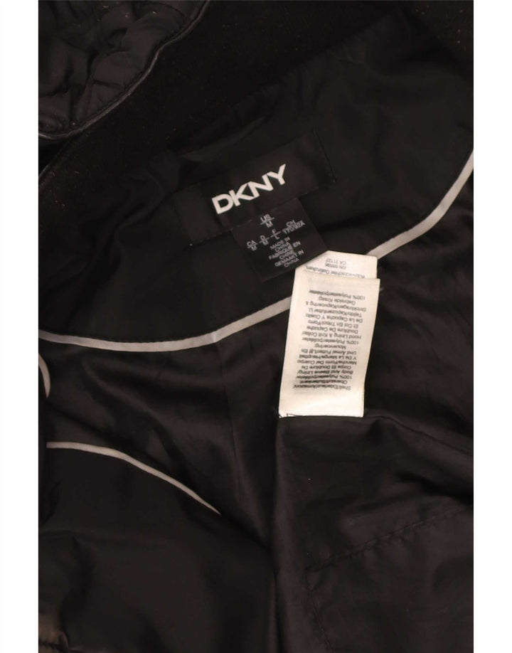 Dkny ženska prošivena jakna s kapuljačom UK 14 srednje tamnoplavi poliester
