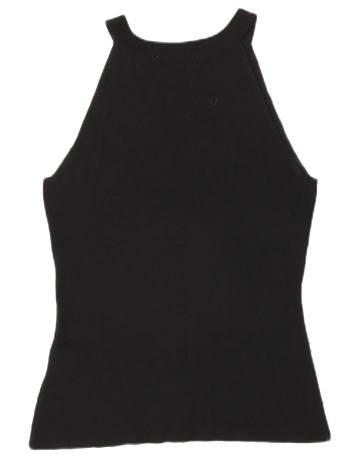 Zara ženska majica bez rukava UK 14 Large Black Rayon