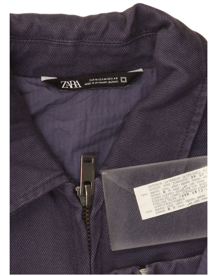 Zara muška bomber jakna UK 38 srednje tamnoplavi pamuk