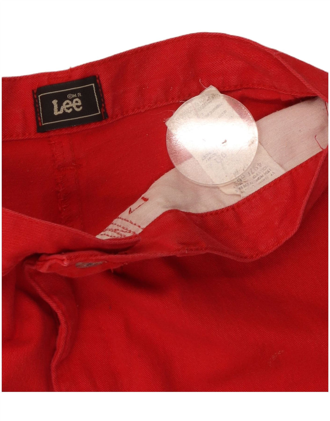 Ležerne ženske kratke hlače srednje veličine W30, crveni pamuk