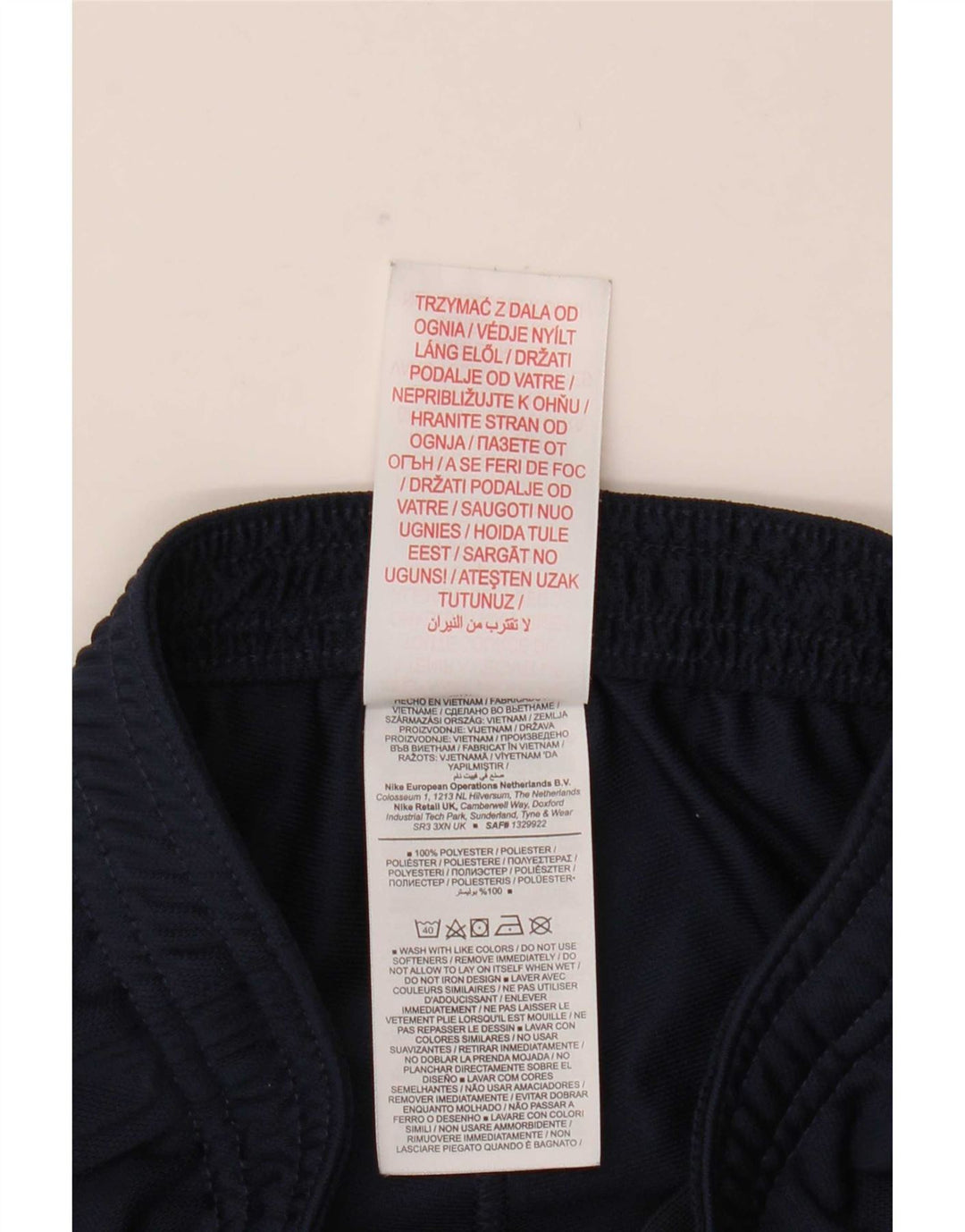 Nike Boys Dri Fit Hlače za trenirku 8-9 godina Male tamnoplave poliesterske