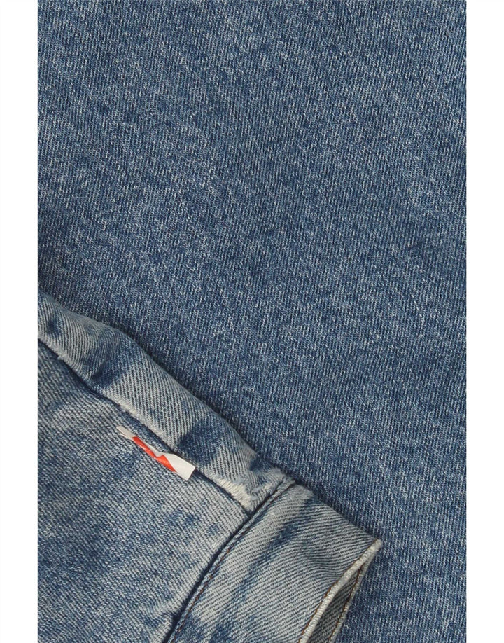 Vintage muška traper šerpa jakna UK 40 Large Blue