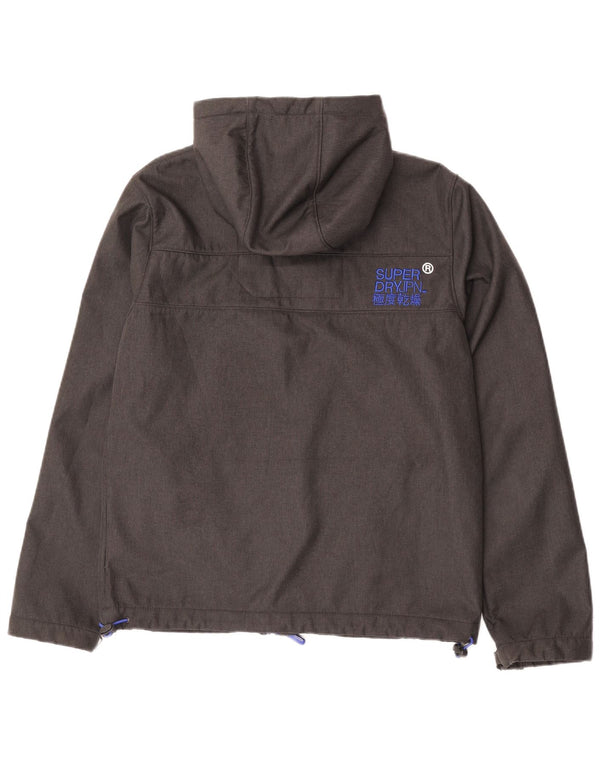 Superdry Mens Windtrekker Graphic Windbreaker Jacket UK 40 Large Grey