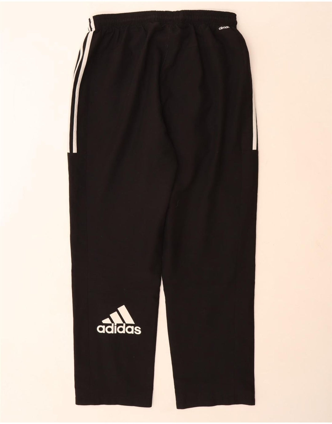 Adidas muške hlače za trenirku Climalite Graphic velike crne poliesterske hlače