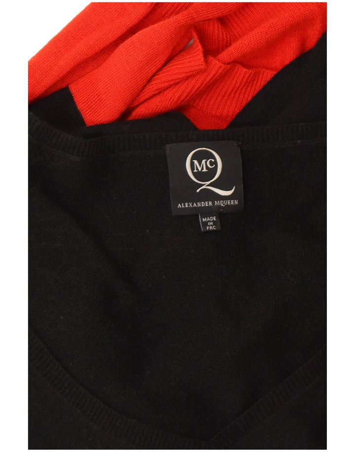 ALEXANDER MCQUEEN Ženska džemper haljina IT 42 srednje crna dizajnerska viskoza