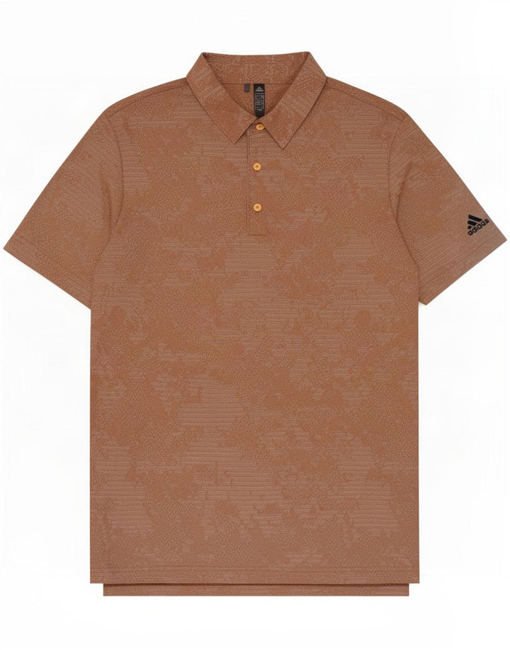 Adidas muška polo majica velika smeđa geometrijska poliesterska majica