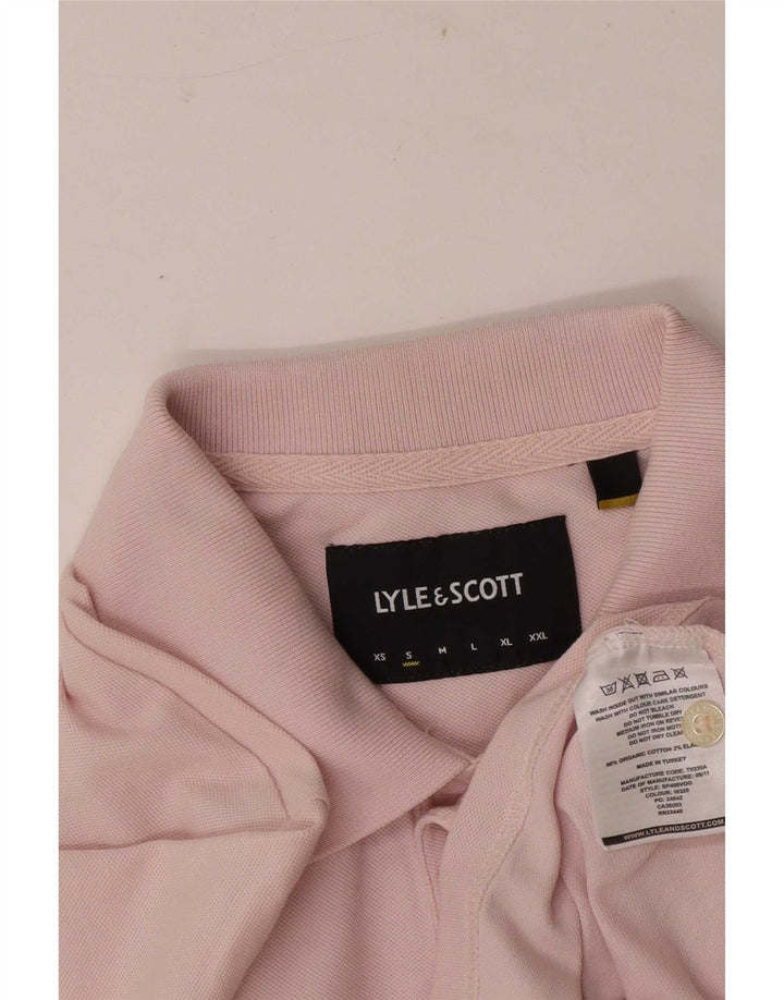 Lyle & Scott muška polo majica Mala ružičasta pamučna