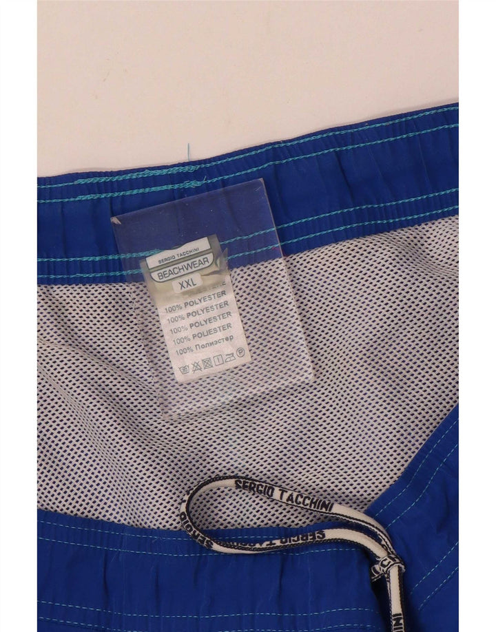 Sergio Tacchini muške kratke hlače za kupanje 2XL plavi poliester u boji