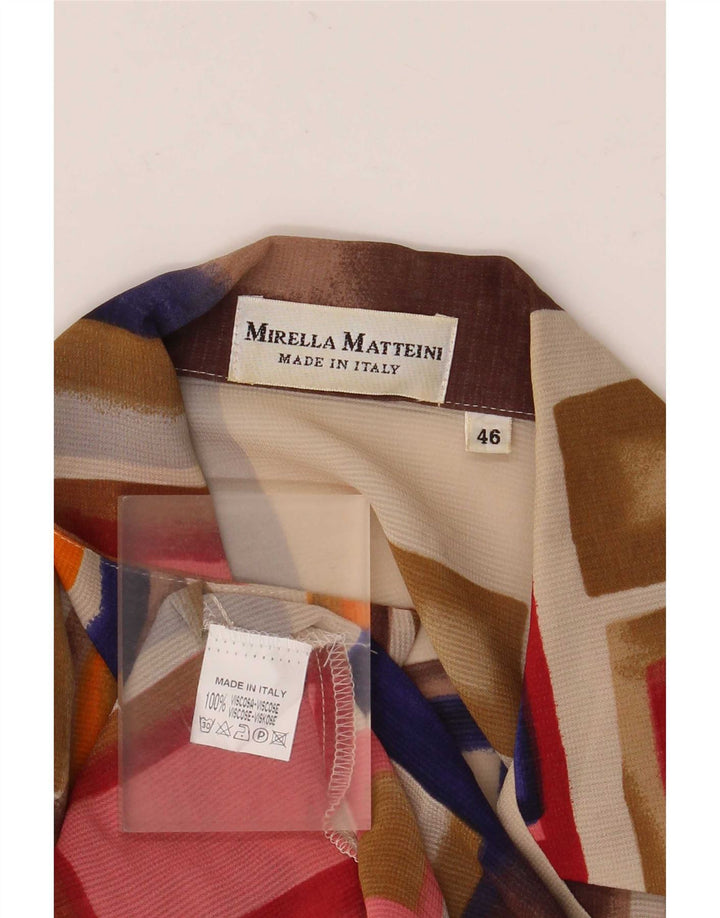 Mirella Matteini Ženska košulja Bluza IT 46 Large Multicolored Geometric