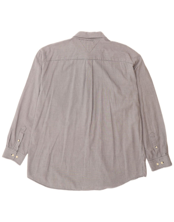 Tommy Hilfiger muška košulja XL Sivi pamuk s ptičijim zubima