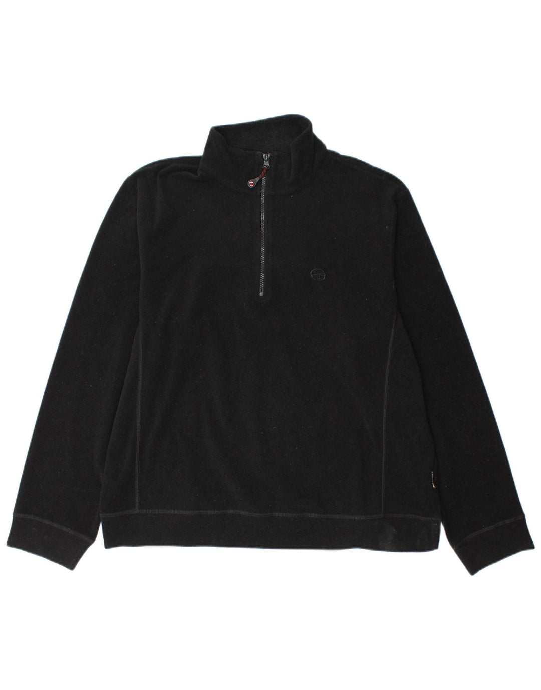 Sergio Tacchini muški džemper od flisa s patentnim izrezom XL crni poliester