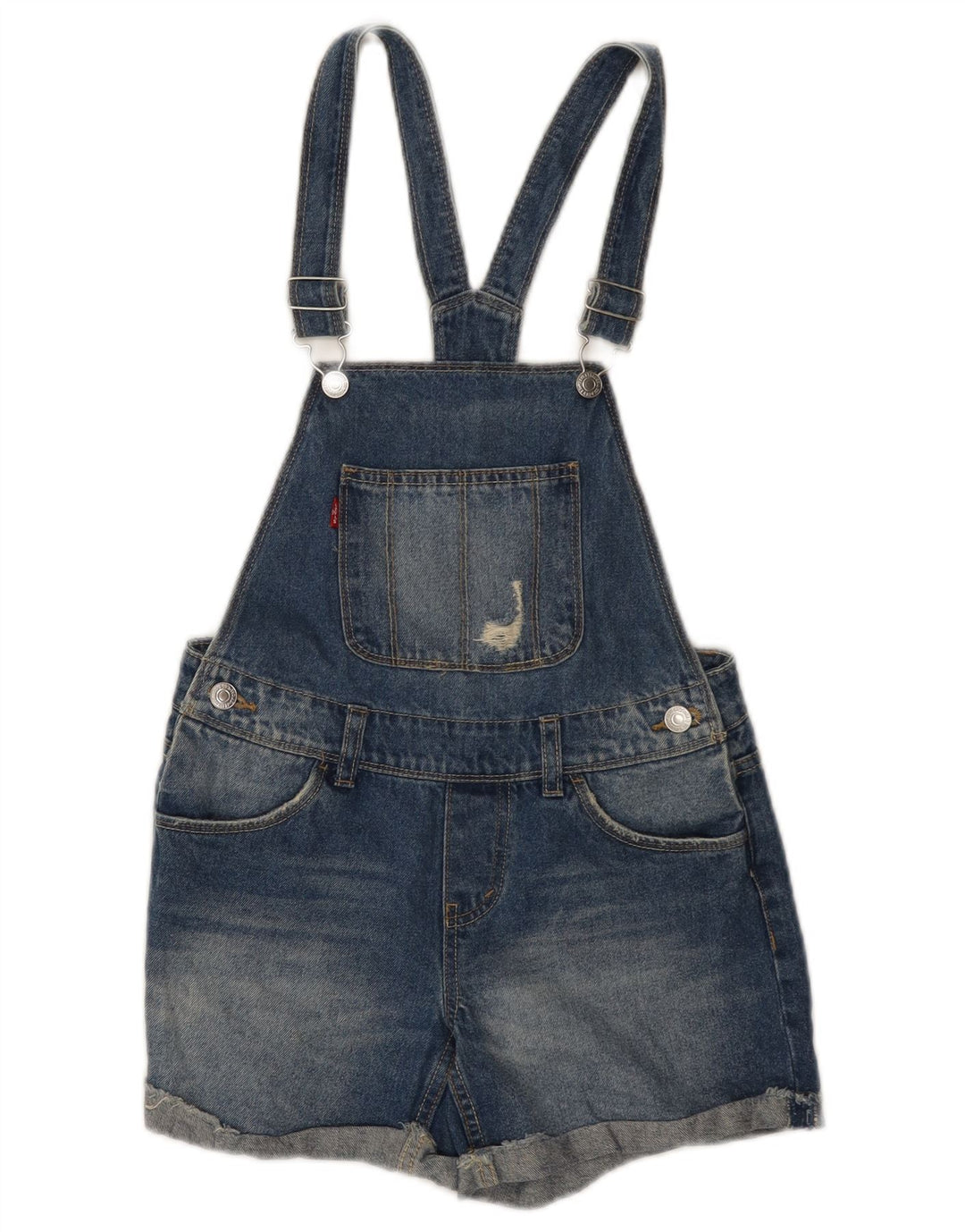 LEVI'S Dungarees Traper kratke hlače za djevojčice 11-12 godina W28 plavi pamuk