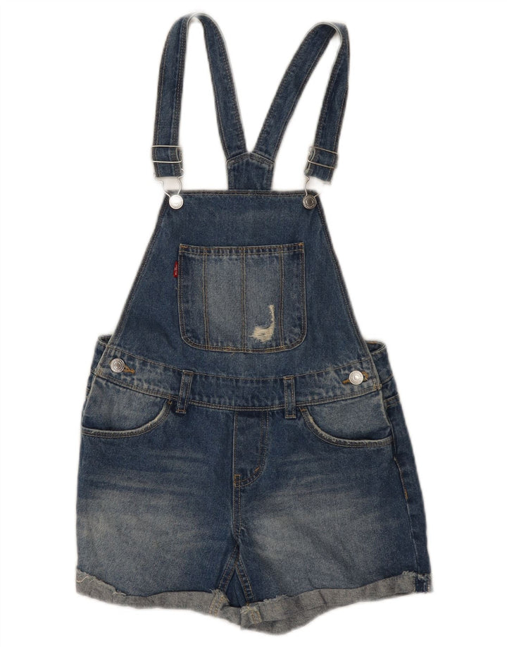 LEVI'S Dungarees Traper kratke hlače za djevojčice 11-12 godina W28 plavi pamuk