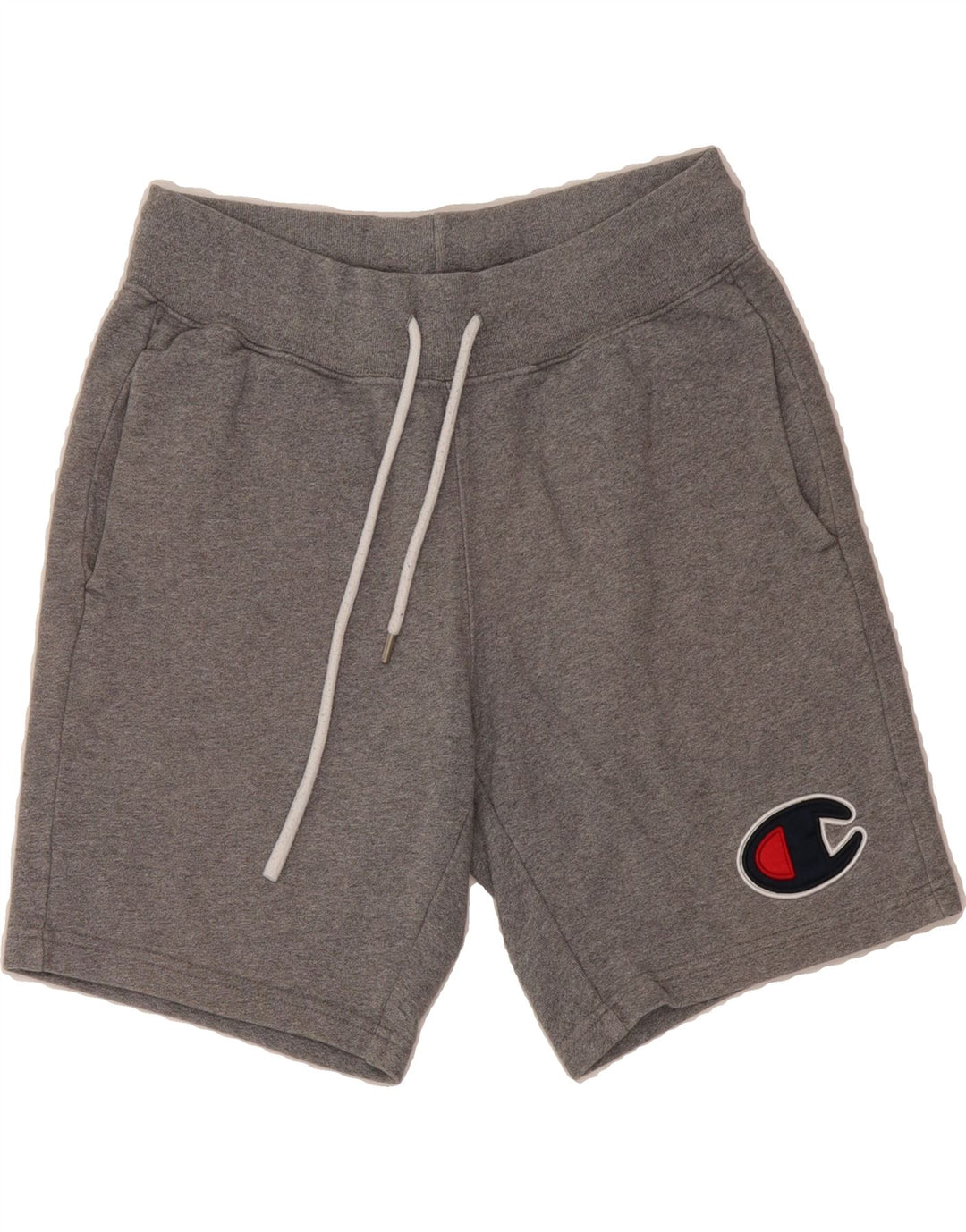 CHAMPION Mens Graphic Sport Shorts Small  Grey Cotton Vintage Champion and Second-Hand Champion from Messina Hembry 