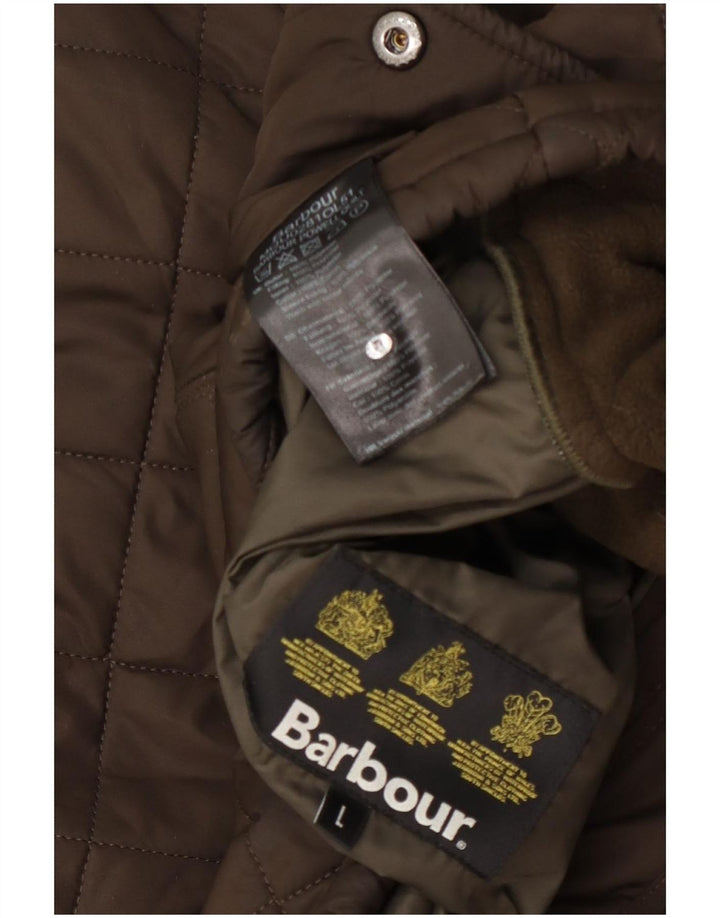 Barbour muška prošivena jakna UK 40 veliki kaki poliester