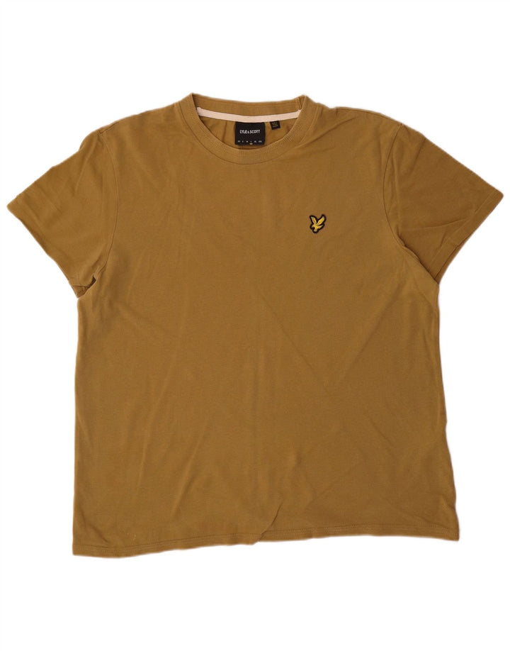 LYLE & SCOTT Muška majica kratkih rukava Veliki kaki pamuk